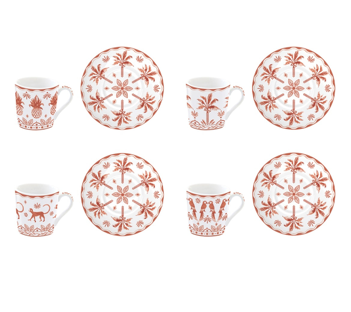 Set 4 tazze caffe ‘ exotic orange