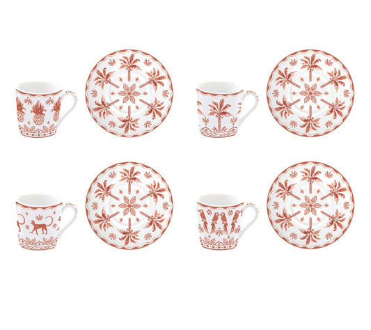 Set 4 tazze caffe ‘ exotic orange