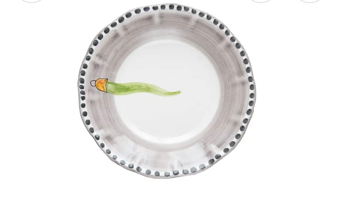 Piatto frutta Fortuna Wftb cornetto verde