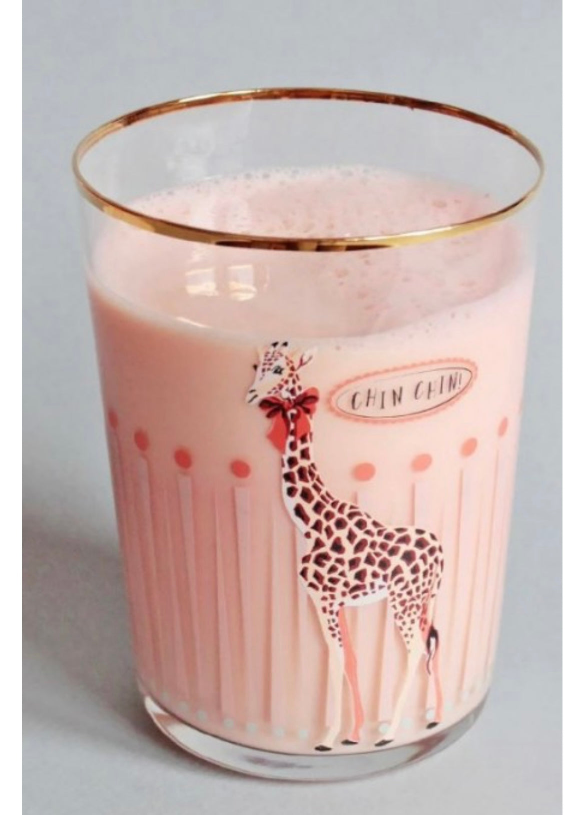 Bicchiere Yvonne Ellen giraffa rosa