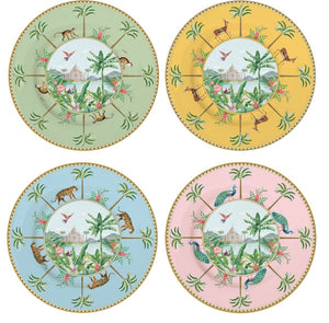 Set 4 piatti dolce con scatola regalo Paradise Sauvage Easy Life
