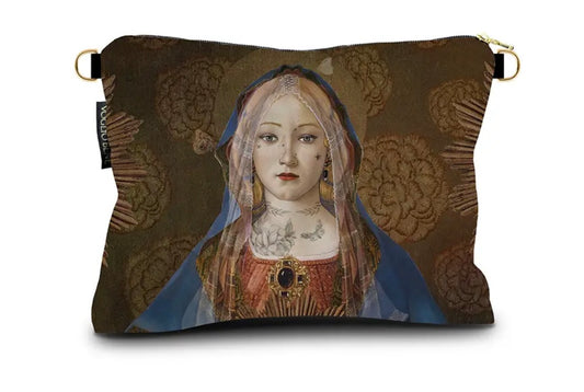 Trousse grande con ganci oro Madonna suprema Voglio Bene art