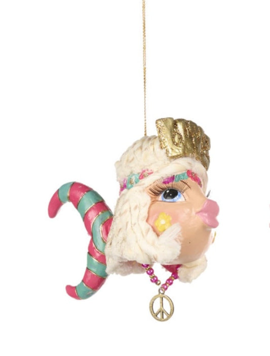 Pesce decorazione albero di Natale Goodwill hippy femmina