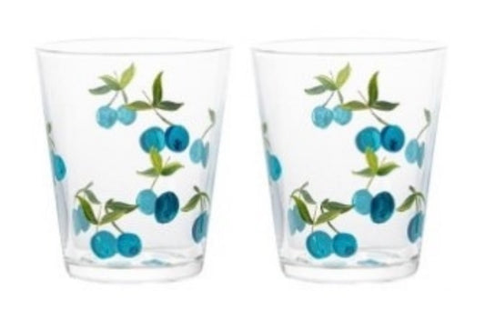 Set due bicchieri Fruttafresca mirtillo