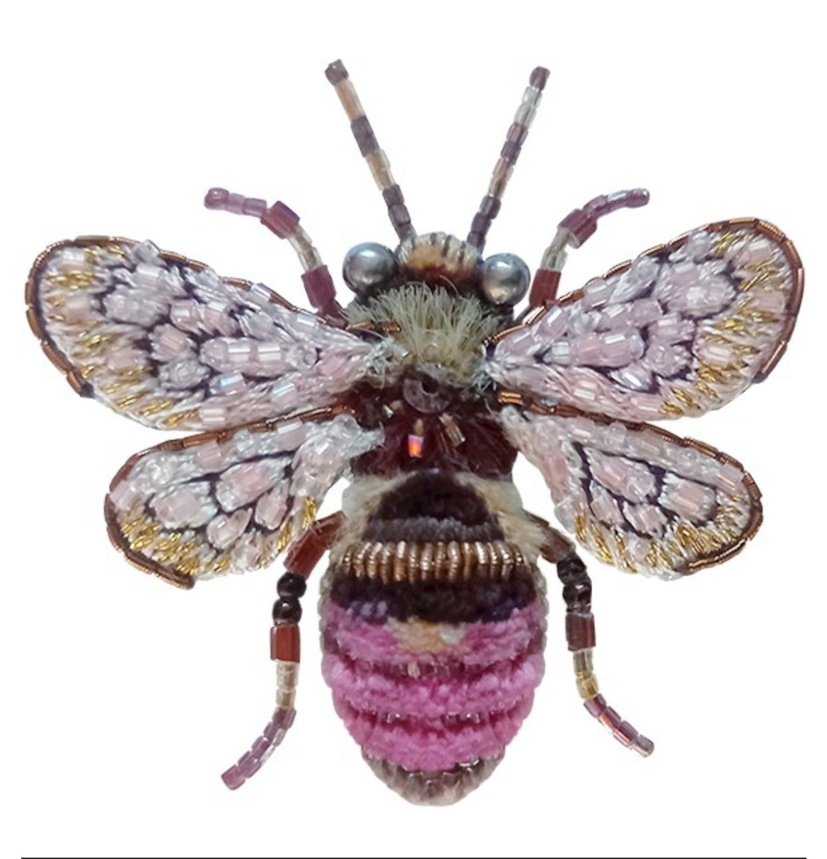 Spilla fatta a mano Bombo rosa Trovelore