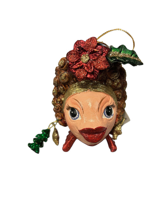 Pesce decorazione albero di Natale  big hair brown Goodwill