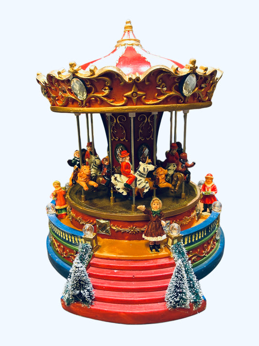 Carillon giostra grande con personaggi