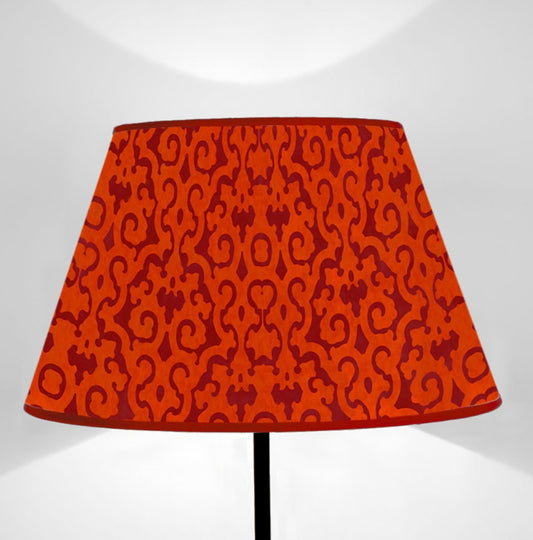 Paralume conico Damasco rosso cm40