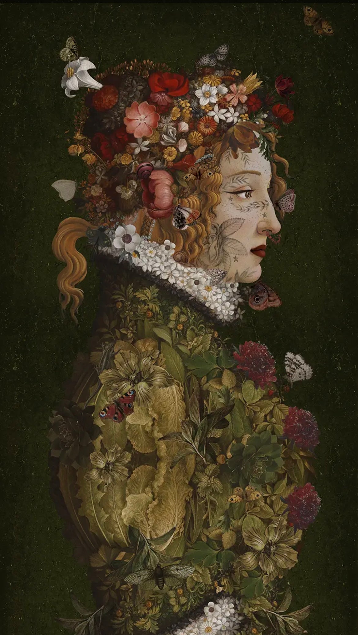 Pannello murale in velluto Flora Vogliobene art 144 x 80