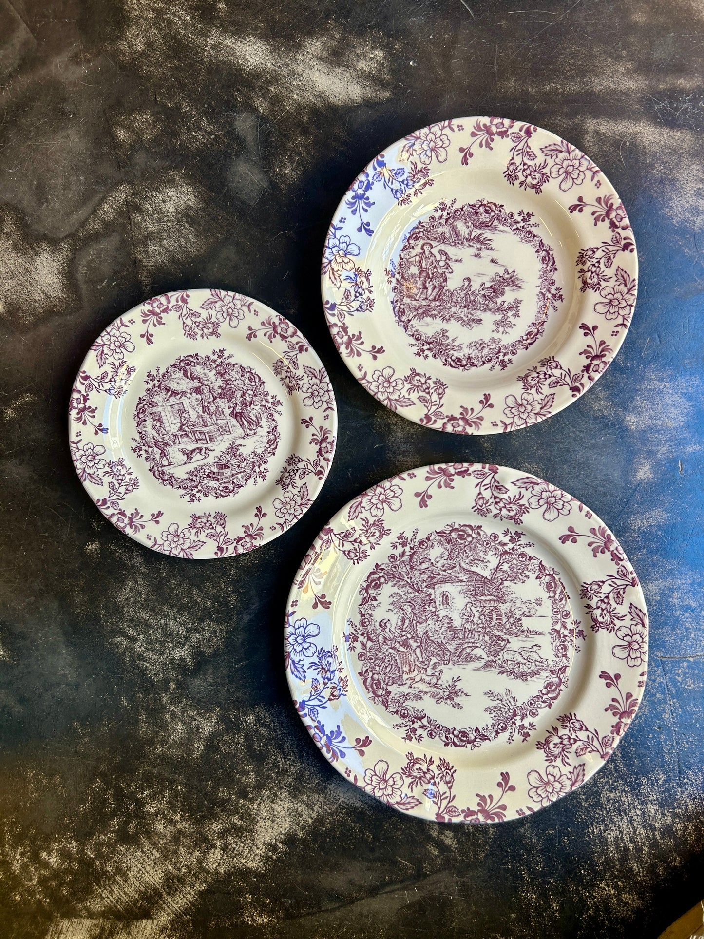 Servizio tavola viola Les Voyages per 6 persone