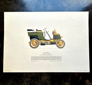 Stampa “ Le automobili italiane “ Ceirano modello 5 hp( 1901)