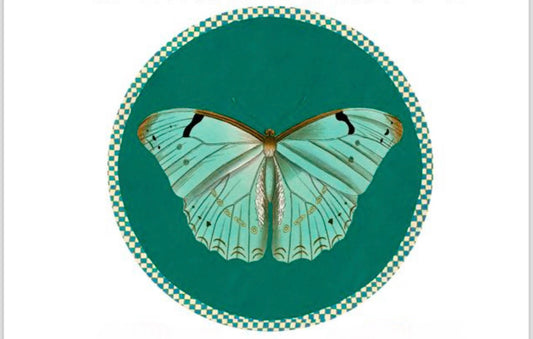 Sottopiatto Farfalle verde