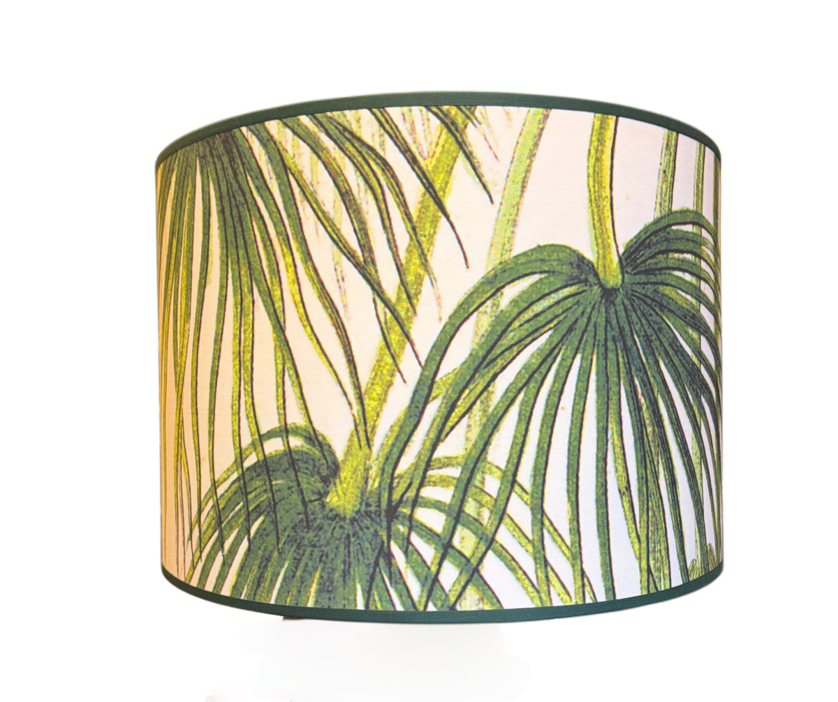 Paralume cilindrico Palme Flora cm 45