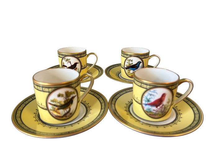 Set 4 Tazze  caffè Jardin du  Roi Ancienne Manifacture Royal