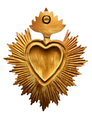 Cuore dorato piccolo da appendere