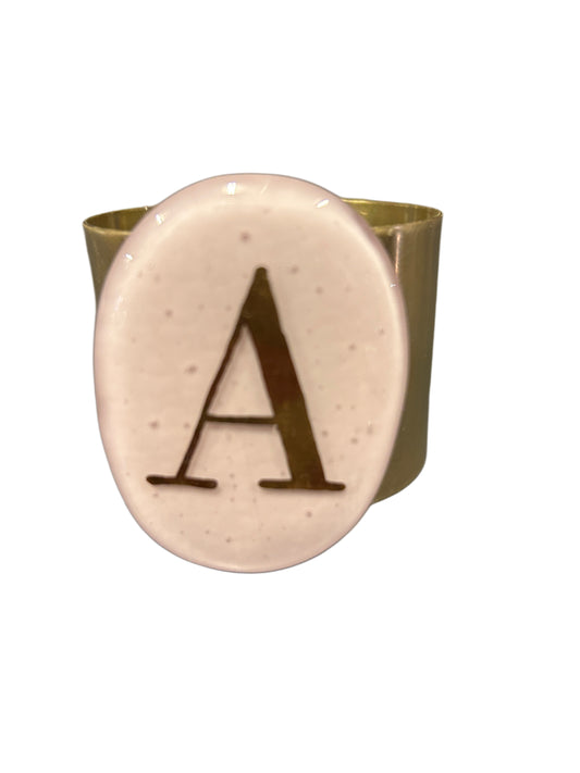 Bracciale in vetro fuso di Murano e ottone Daniela Poletti