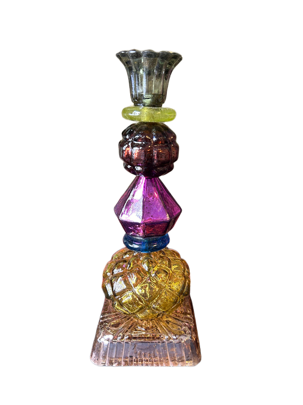 Candeliere Barocco base ambra