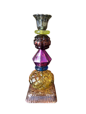 Candeliere Barocco base ambra