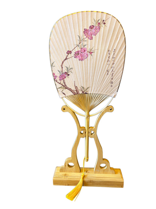 Ventaglio cinese con supporto in legno