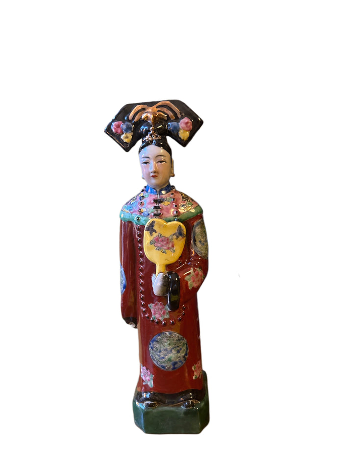 Statuetta Donna cinese colorata
