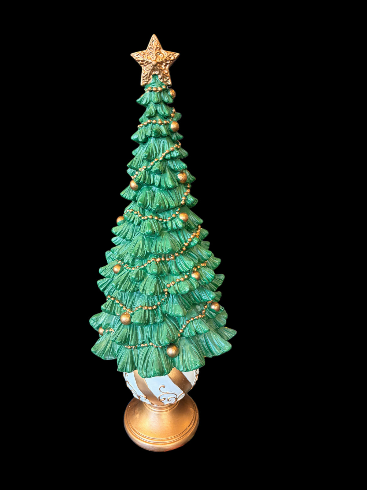 Albero di Natale verde su sfera medio glutei cm 31,5
