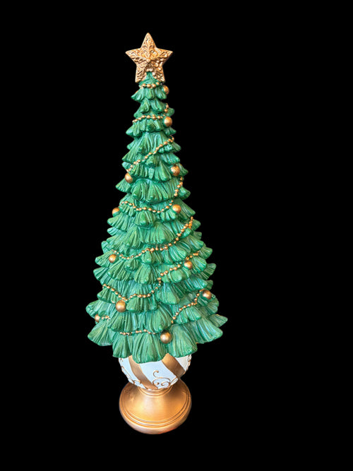 Albero di Natale verde su sfera medio glutei cm 31,5