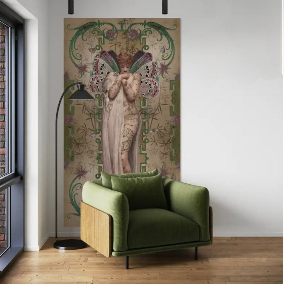 Pannello grande in velluto Angel Vogliobene art