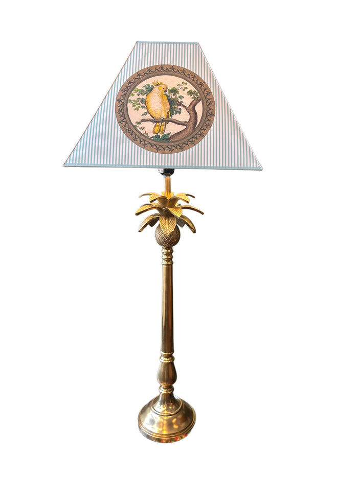 Lampada Palme con paralume Carrie’ con pappagallo