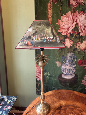 Lampada palma con paralume carre’ Fumerie