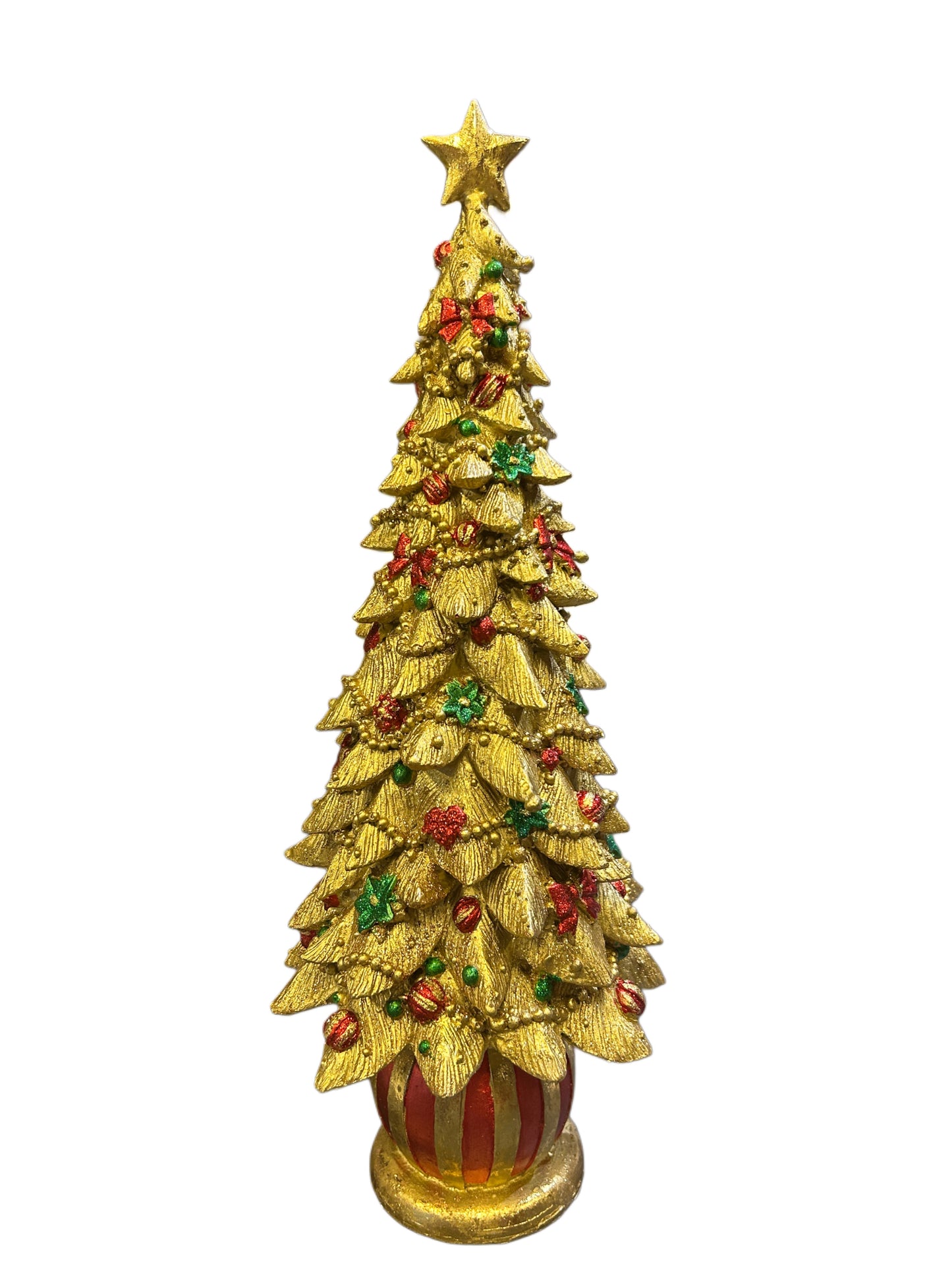 Albero oro base righe medio