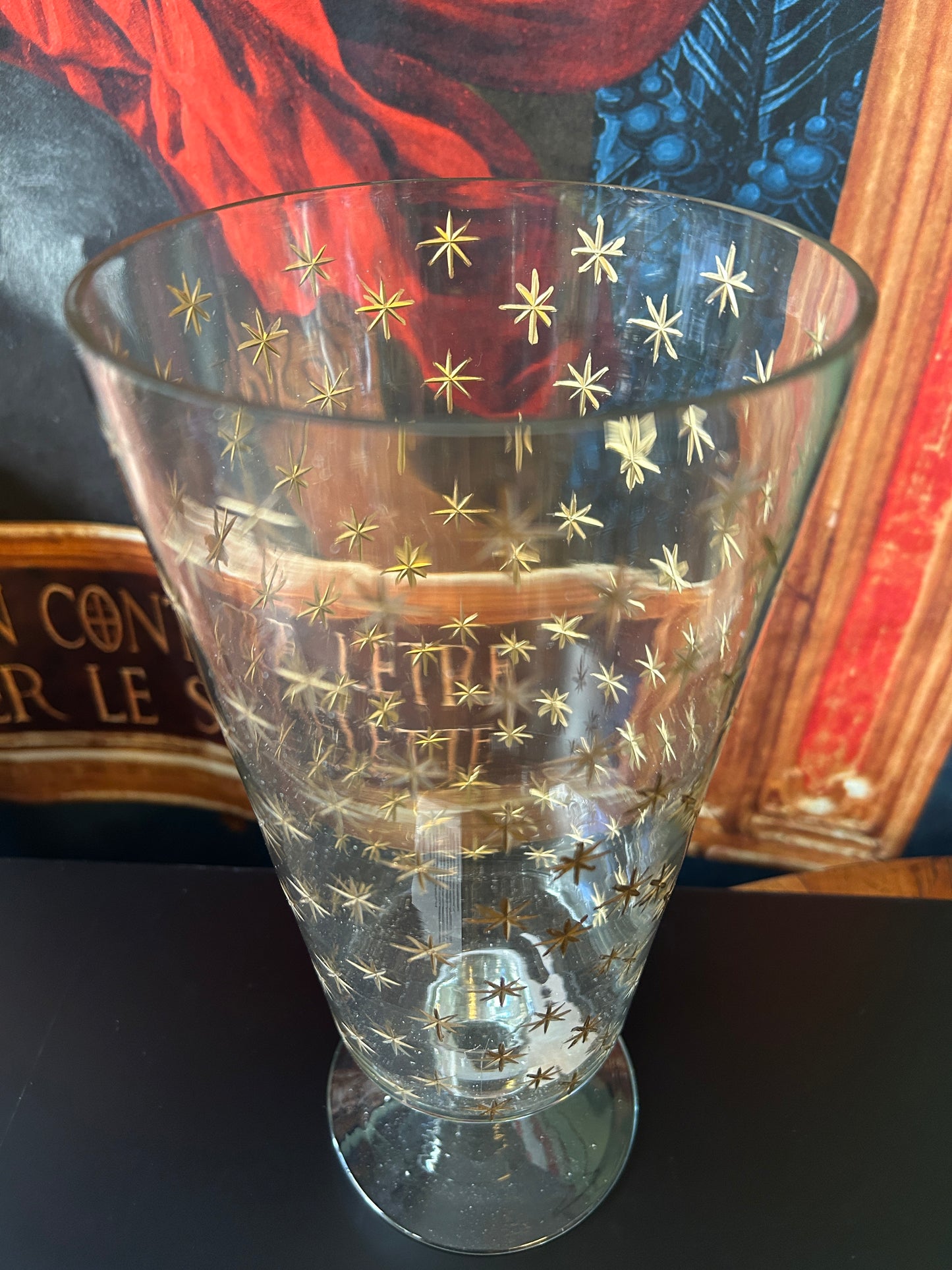 Vaso alto con stelline
