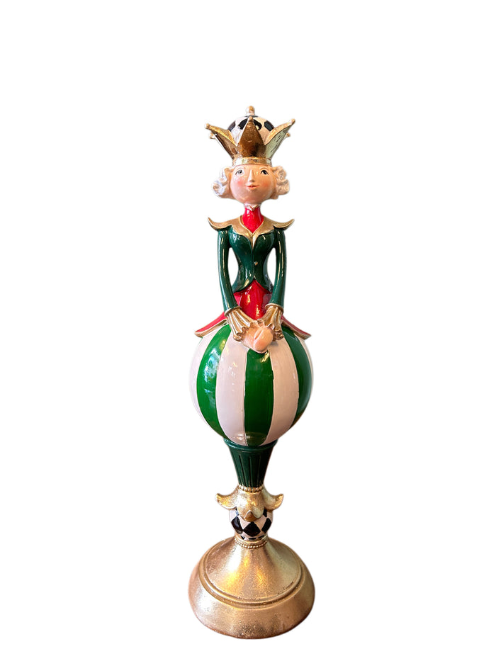 Regina su palla verde