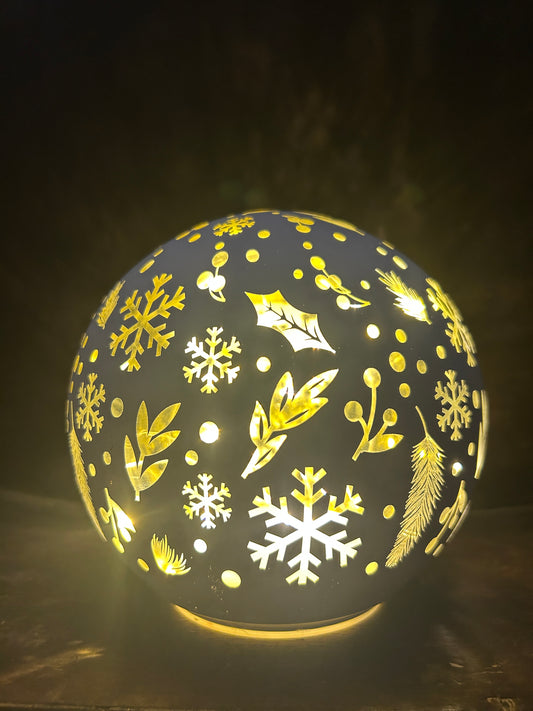 Palla illuminabile bianca grande