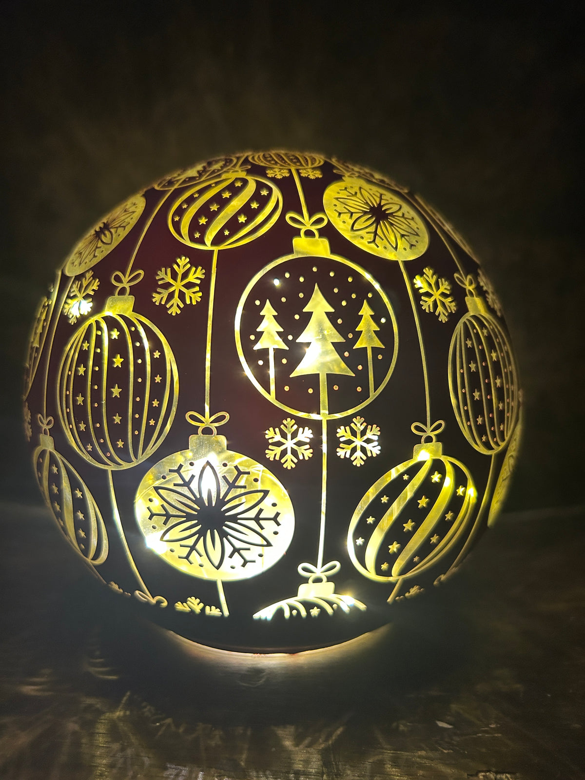 Palla illuminabile rossa piccola
