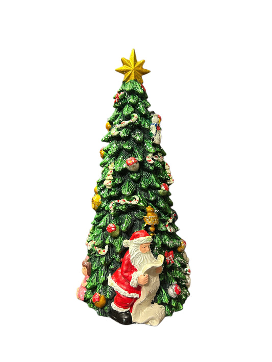 Carillon albero di Natale con babbo