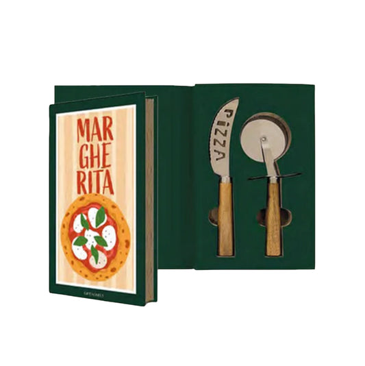 Set per pizza con rotella e coltello pizza “Margherita “