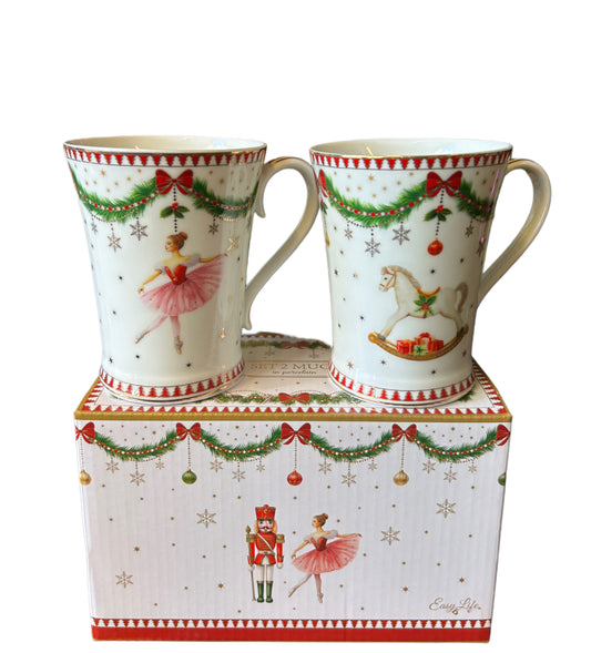 Set due mug Easy Life Magie de Noel con scatola regalo