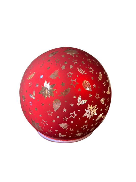 Sfera illuminabile rossa piccola