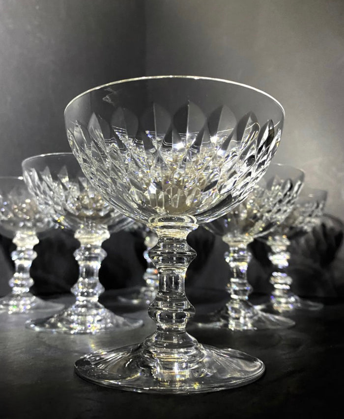 Coppa champagne Baccarat Armagnac, set di due