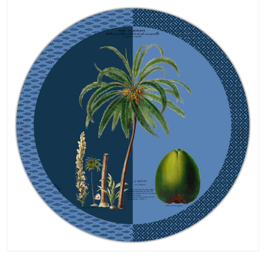 Sottopiatto Las Palmas blu azzurro cm 34