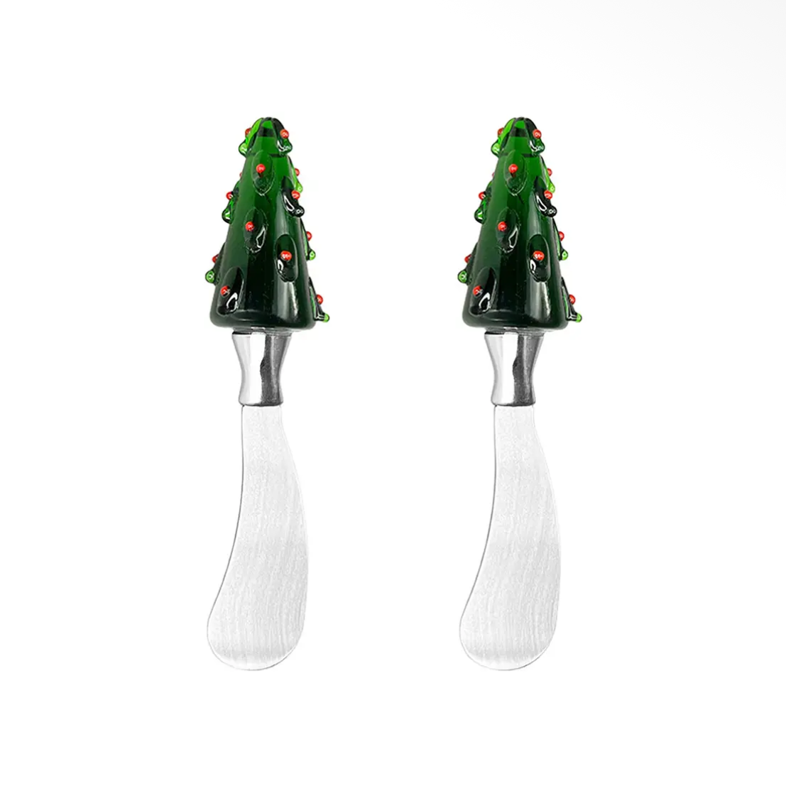 Set due spalmaburro con albero di Natale