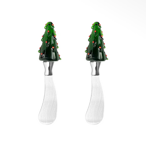 Set due spalmaburro con albero di Natale