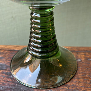 Set of 2 Rommel green stem water glasses