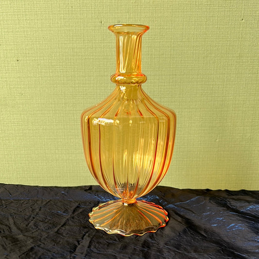 Amber single flower vase