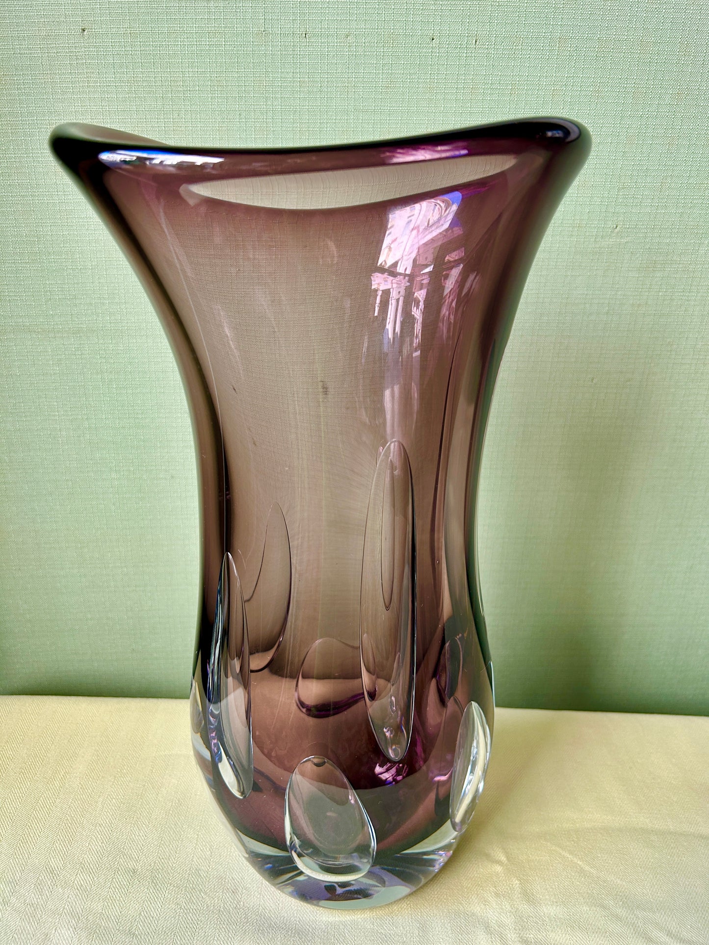Plum Fluxus vase