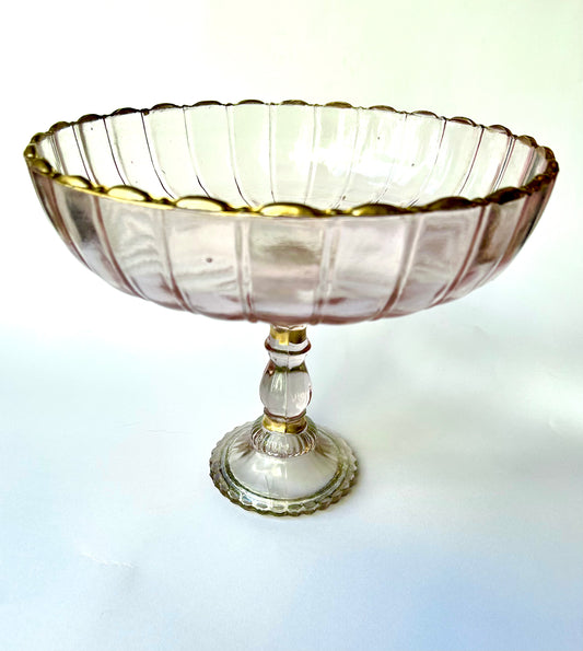 Light pink glass stand
