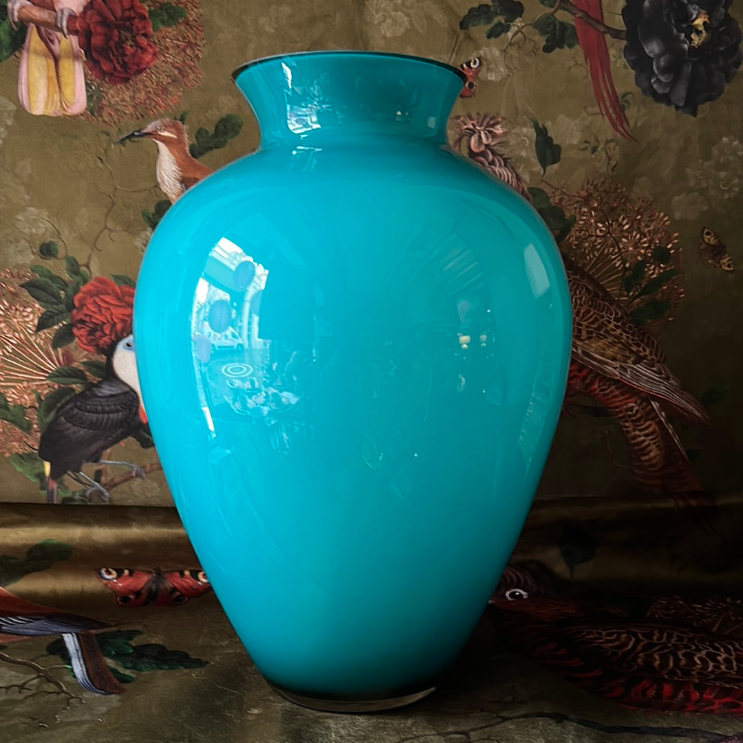 Aurora aquamarine vase 40 cm