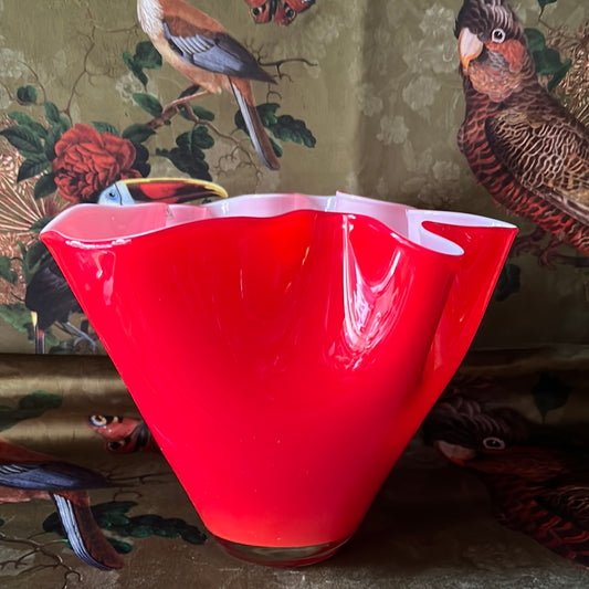 Red Wave vase