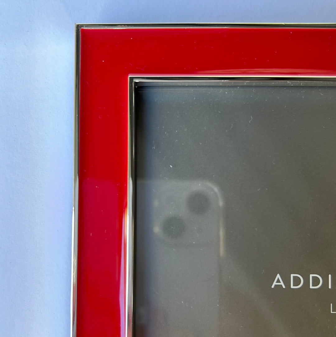 Addison Ross red enamel photo frame