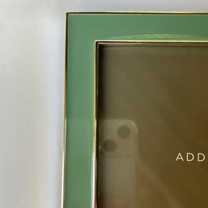 Addison Ross sage green enamel photo frame